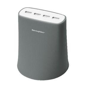 thecoopidea 4 USB Charging Station Grey