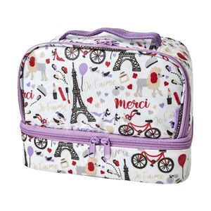 Studymate 2 Compartment Tote Lunch Bag Paris