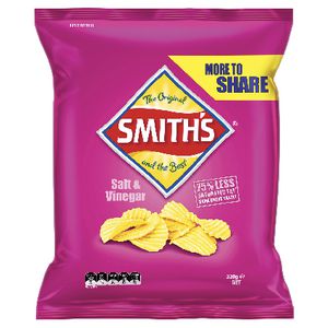Smith's Crinkle Cut Chips Salt and Vinegar 330g