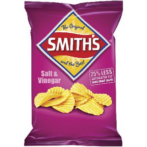 Smith's Crinkle Cut Chips Salt and Vinegar 45g 15 Pack