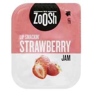 Zoosh Strawberry Jam 13.6g Snack Tub 50 Pack