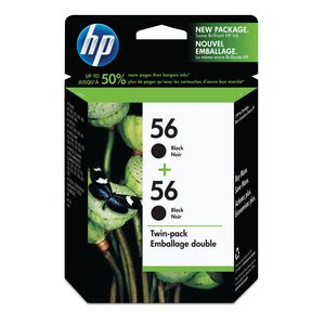 HP 56 Ink Cartridge Black Twin Pack