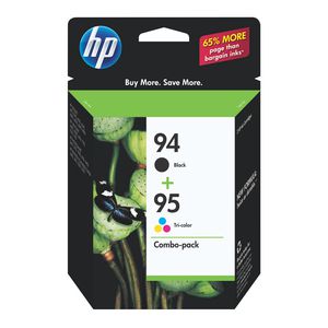 HP 94 and 95 Ink Cartridges Black and Tri-Colour