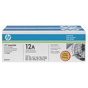 HP 12A LaserJet Toner Cartridge Black Twin Pack Q2612A