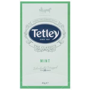 Tetley Classics Foil Mint Tea Bags 25 Pack