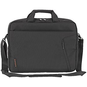J.Burrows 15.6" Laptop Bag with External Zip Pocket Black