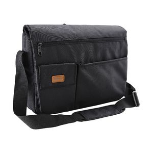 Nifteen Club 15" Recycled Messenger Bag Black