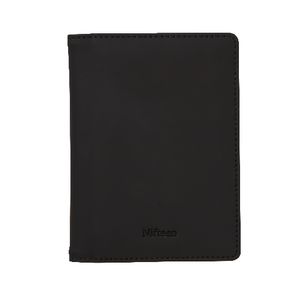 Nifteen Leather Passport Holder Black
