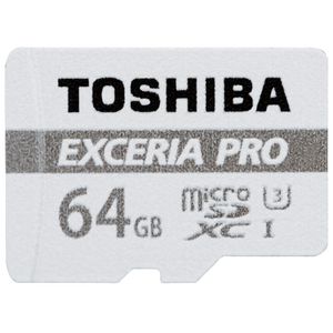 Toshiba Exceria Pro Micro SD Card with Adaptor 64GB