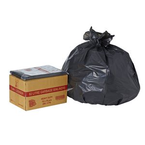 Tailored Packaging Heavy Duty Bin Liners 82L 250 Pack Black
