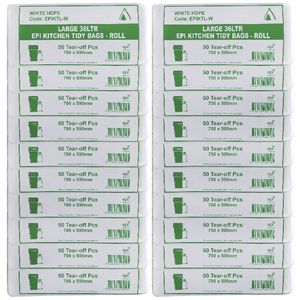 Tailored Packaging Degradable Bin Liner White 36L 1000 Pack