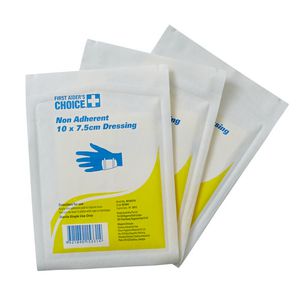 First Aiders Choice Non-Adherent Dressings 10 x 7.5cm 10 Pack