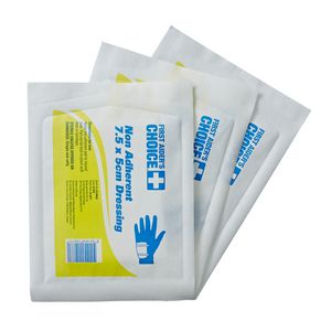 First Aiders Choice Non-Adherent Dressings 7.5 x 5cm 10 Pack