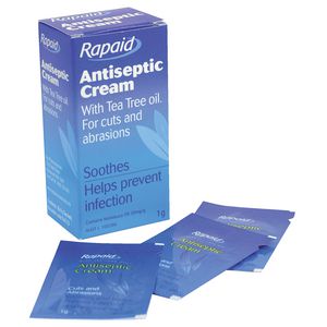 First Aiders Choice Rapaid Antiseptic Cream 1g Sachet 10 Pack