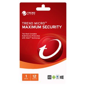 Trend Micro Maximum Security 1 Device 12 Months Download