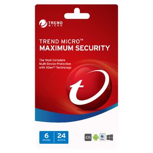 Trend Micro Maximum Security 6 Devices 24 Months Card