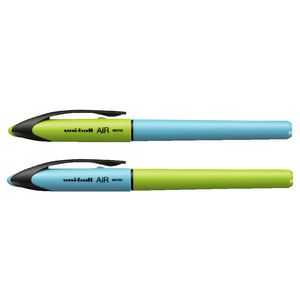 Uni-Ball Air Rollerball Pens 0.5mm Blue/Green 2 Pack