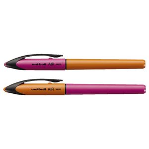 Uni-Ball Air Rollerball Pens 0.5mm Orange/Pink 2 Pack