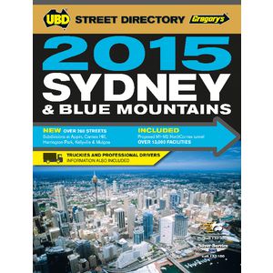 UBD Gregory's Sydney Street Directory 51st Edition 2015