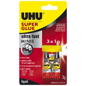UHU Super Glue Minis 3 Pack