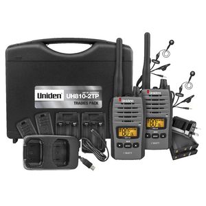 Uniden 80 Channel 1W UHF Radio Tradies Pack UH810S-2TP