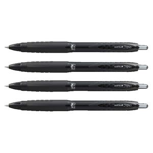 Uni-Ball Signo 307 Retractable Gel Pens Black 4 Pack