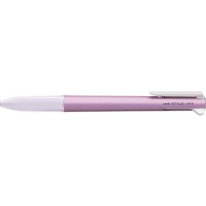 Uni Style Fit 3 Colour Multi Pen Body Only Metallic Pink