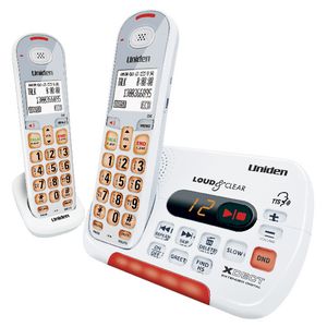 Uniden Cordless Phone Answering Machine White SSE35+1