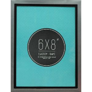 Lifestyle Brands Metropole Frame 6 x 8" Silver and Black