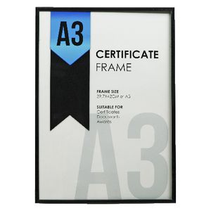 Lifestyle Brands Certificate Frame A3 Value 25 Pack Black