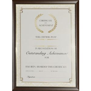 Lifestyle Brands Certificate Frame A4 Value 25 Pack Timber