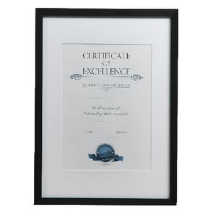 Lifestyle Brands Certificate Frame A3 Value 5 Pack Black