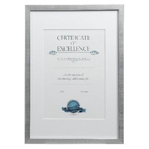 Lifestyle Brands Certificate Frame A3 Value 5 Pack Silver