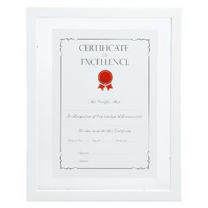 Lifestyle Brands Floating Certificate Frame A4 25 Pack White