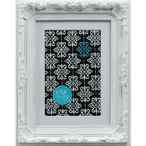 Emporium Frame 6 x 8" with 4 x 6" Opening White