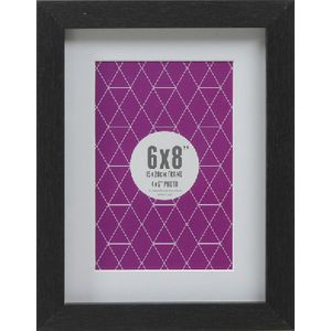 Promenade Frame 6 x 8" with 4 x 6" Opening Black 5 Pack