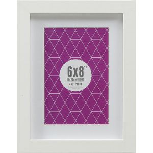 Promenade Frame 6 x 8" with 4 x 6" Opening White 5 Pack
