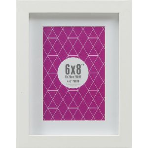 Promenade Frame 6 x 8" with 4 x 6" Opening White