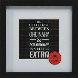 Adventure Frame 8 x 8" with 5 x 5" Opening Black 5 Pack
