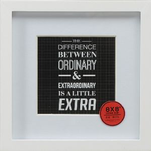 Adventure Frame 8 x 8" with 5 x 5" Opening White