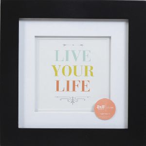 Living Frames 8 x 8" with 5 x 5" Opening Black 10 Pack