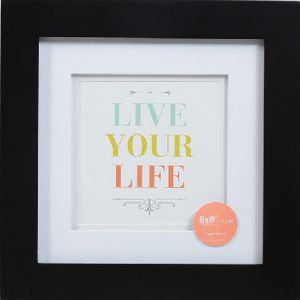 Living Frame 8 x 8" with 5 x 5" Opening Black