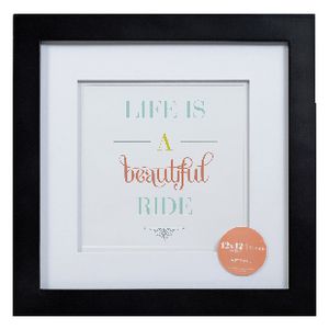 Living Frame 12 x 12" with 8 x 8" Opening Black