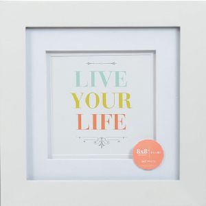 Living Frame 8 x 8" White