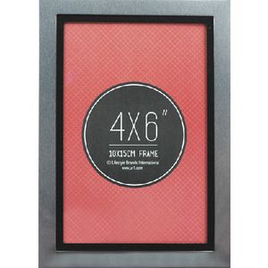 Lifestyle Brands Metropole Frame 4 x 6" Silver Black 5 Pack
