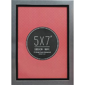 Lifestyle Brands Metropole Frame 5 x 7" Silver Black 10 Pack