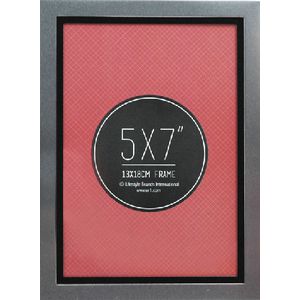 Lifestyle Brands Metropole Frame 5 x 7" Silver Black 5 Pack