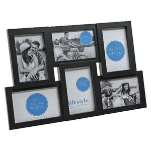 Lifestyle Brands Frame with 6 4x6" Openings 10 Pack Black