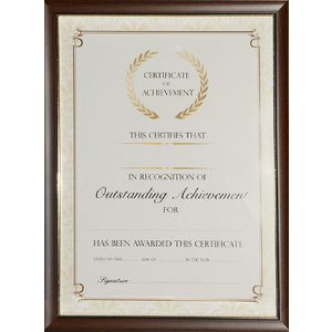 Lifestyle Brands A4 Certificate Frame Timber Look