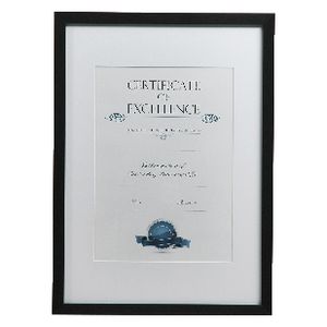 Lifestyle Brands A3 Certificate Frame Brushed Black